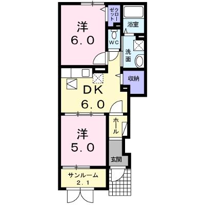 グラースグリーＢ 101【管理NO：1-016117702-01010】 ★家具家電は申し込み後に搬入します★の外観画像
