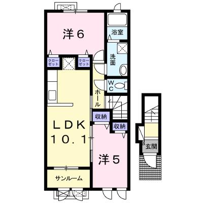 クラール　リヒト 203【管理NO：1-022832501-02030】 ★家具家電は申し込み後に搬入します 2026年09月上旬入居可能の外観画像