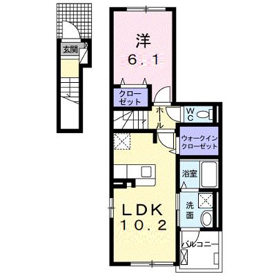 カトレアⅡ 204【管理NO：1-027232002-02040】 ★家具家電は申し込み後に搬入します★の外観画像