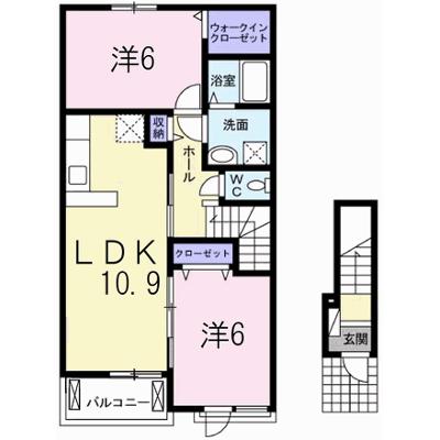 ラボールⅠ 202【管理NO：1-023090001-02020】 ★家具家電は申し込み後に搬入します 2026年08月下旬入居可能の外観画像