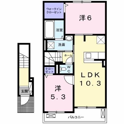 グランノーブルⅡ 203【管理NO：1-024250201-02030】 ★家具家電は申し込み後に搬入します★の外観画像