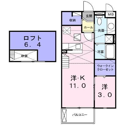 メゾン・ド・ユー 205【管理NO：1-015208701-02040】 ★家具家電は申し込み後に搬入します 2026年09月中旬入居可能の外観画像