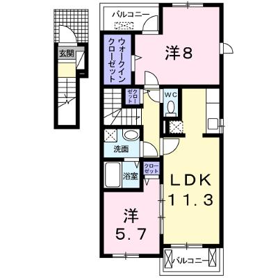 ジャン＆Ｔ 201【管理NO：1-015677801-02010】 ★家具家電は申し込み後に搬入します 2026年08月下旬入居可能の外観画像