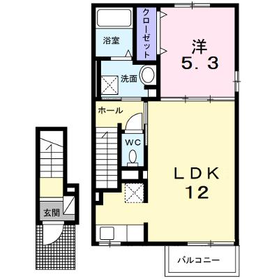 ディアコート　加守 206【管理NO：1-027640301-02050】 ★家具家電は申し込み後に搬入します★の外観画像