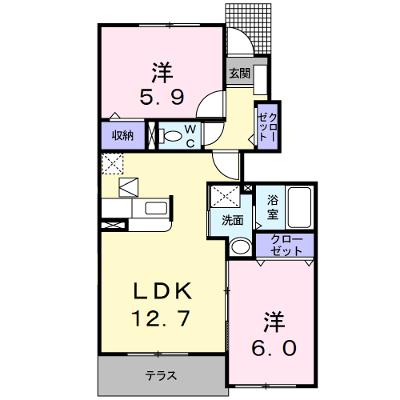 ベッラカ－サ 102【管理NO：1-016318501-01020】 ★家具家電は申し込み後に搬入します 2026年08月下旬入居可能の外観画像
