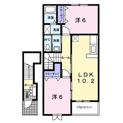 ラ・メゾン・アンソレイエⅡ 202【管理NO：1-012703702-02020】 ★家具家電は申し込み後に搬入します★の外観画像