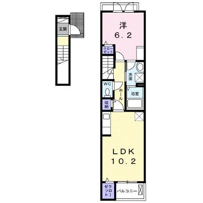 ＰＵＲＩ 203【管理NO：1-026109402-02030】 ★家具家電は申し込み後に搬入します 2026年08月下旬入居可能の外観画像
