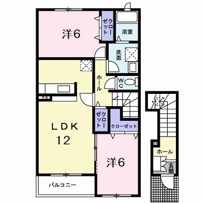 メゾン・ラ・フォンテーヌ 203【管理NO：1-013542301-02030】 ★家具家電は申し込み後に搬入します★の外観画像