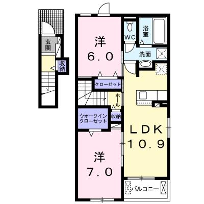 メリーハーバー 201【管理NO：1-024882901-02010】 ★家具家電は申し込み後に搬入します★の外観画像