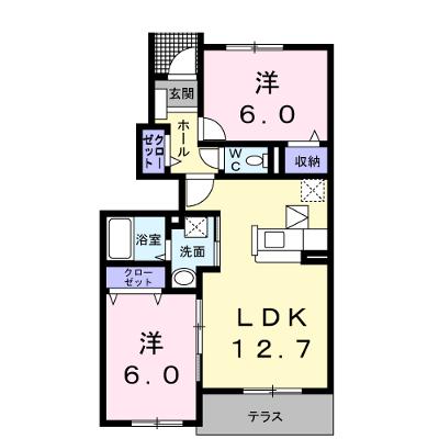 アグライア　Ⅱ 102【管理NO：1-014509202-01020】 ★家具家電は申し込み後に搬入します 2026年08月下旬入居可能の外観画像