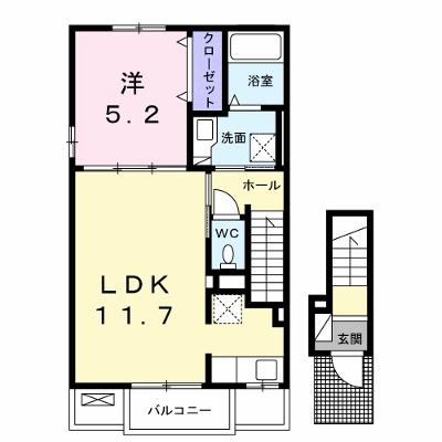 かわせみ 201【管理NO：1-026966501-02010】 ★家具家電は申し込み後に搬入します 2026年08月上旬入居可能の外観画像