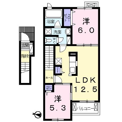 グラドゥアーレＡ 203【管理NO：1-022079501-02030】 ★家具家電は申し込み後に搬入します★の外観画像