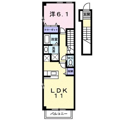 メルヴェイユ　メゾン 207【管理NO：1-015226501-02060】 ★家具家電は申し込み後に搬入します★の外観画像