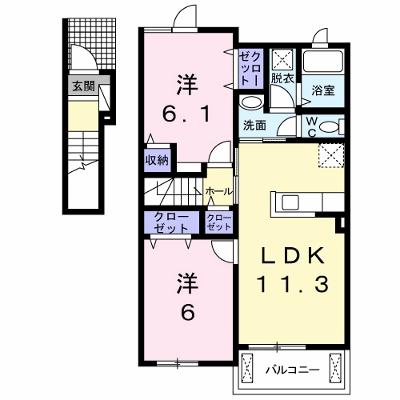 ノーベル　Ｃ棟 202【管理NO：1-021353503-02020】 ★家具家電は申し込み後に搬入します★の外観画像