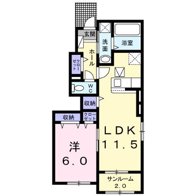 ラ　ペール　Ａ 101【管理NO：1-024858101-01010】 ★家具家電は申し込み後に搬入します★ ★2026年08月下旬入居可能★の外観画像