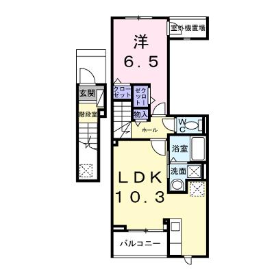 リバーサイド伴 203【管理NO：1-028640801-02030】 ★家具家電は申し込み後に搬入します★ ★2027年02月中旬入居可能★の外観画像