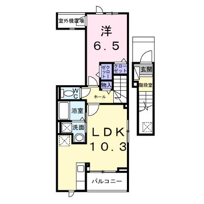 リバーサイド伴 201【管理NO：1-028640801-02010】 ★家具家電は申し込み後に搬入します★ ★2027年02月中旬入居可能★の外観画像