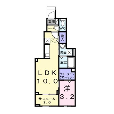 リバーサイド伴 103【管理NO：1-028640801-01030】 ★家具家電は申し込み後に搬入します★ ★2027年02月中旬入居可能★の外観画像