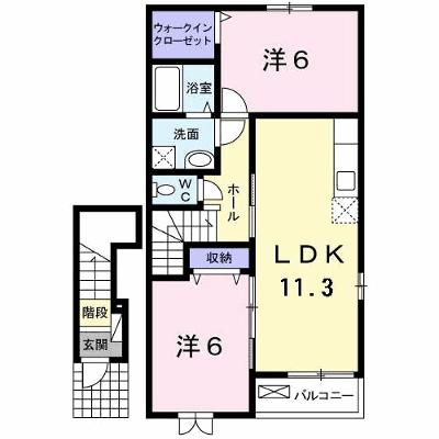 エスペランサ　ひな 205【管理NO：1-017852301-02050】 ★家具家電は申し込み後に搬入します 2026年08月下旬入居可能の外観画像