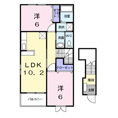 パレス　ブルー・マウンテンＢ 201【管理NO：1-012437302-02010】 ★家具家電は申し込み後に搬入します★の外観画像