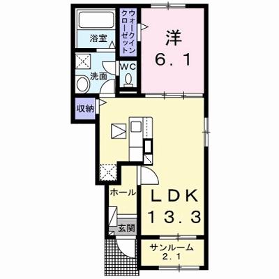 セレーノ　Ｂ 102【管理NO：1-027820602-01020】 ★家具家電は申し込み後に搬入します★ ★2026年09月中旬入居可能★の外観画像