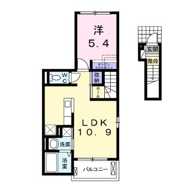 ベル　メゾン 201【管理NO：1-020954001-02010】 ★家具家電は申し込み後に搬入します★ ★2026年09月中旬入居可能★の外観画像