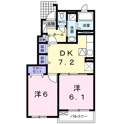スターヒルⅡ 102【管理NO：1-018072701-01020】 ★家具家電は申し込み後に搬入します 2026年08月下旬入居可能の外観画像