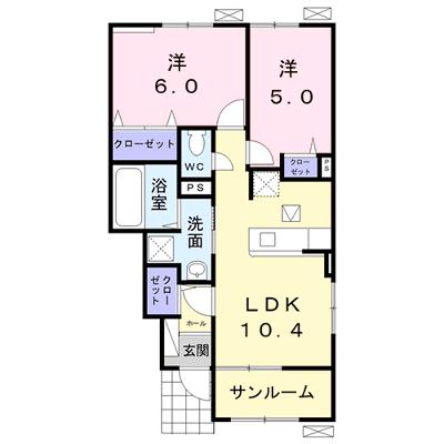 ルミナス　サードⅡ 102【管理NO：1-024278902-01020】 ★家具家電は申し込み後に搬入します★ ★2026年09月上旬入居可能★の外観画像