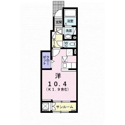 サニーガーデンⅠ 103【管理NO：1-024568701-01030】 ★家具家電は申し込み後に搬入します★ ★2026年11月中旬入居可能★の外観画像