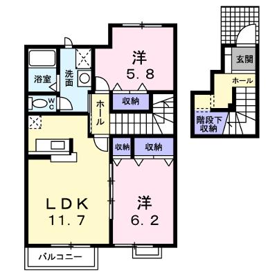 リバティ 202【管理NO：1-010303601-02020】 ★家具家電は申し込み後に搬入します 2026年08月下旬入居可能の外観画像