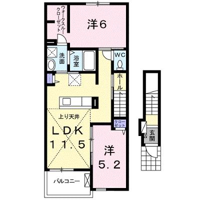 サクラ　ヴィレッジ　クルメ　Ⅱ 204【管理NO：1-024497502-02040】 ★家具家電は申し込み後に搬入します★の外観画像