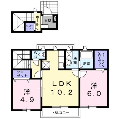 それいゆⅢ 202【管理NO：1-012963701-02020】 ★家具家電は申し込み後に搬入します 2026年08月下旬入居可能の外観画像