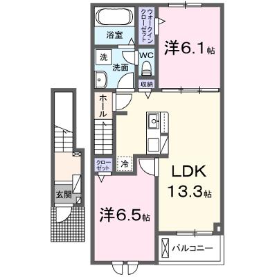 ドメーヌ山鹿　Ａ 202【管理NO：1-027807701-02020】 ★家具家電は申し込み後に搬入します★ ★2026年08月中旬入居可能★の外観画像