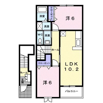 カトゥルセゾン 203【管理NO：1-013846701-02030】 ★家具家電は申し込み後に搬入します★ ★2026年08月下旬入居可能★の外観画像