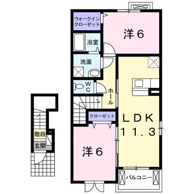 レスパス　Ⅰ 203【管理NO：1-017964701-02030】 ★家具家電は申し込み後に搬入します★の外観画像