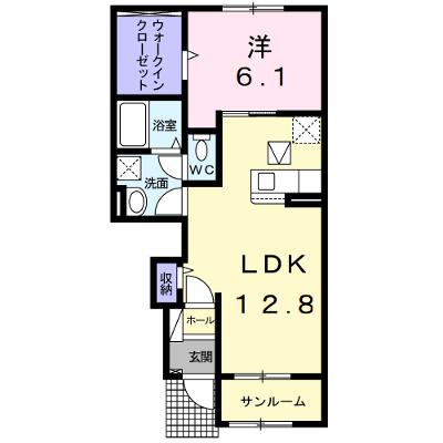 ミラ　ソーレ 102【管理NO：1-025534601-01020】 ★家具家電は申し込み後に搬入します 2026年08月下旬入居可能の外観画像