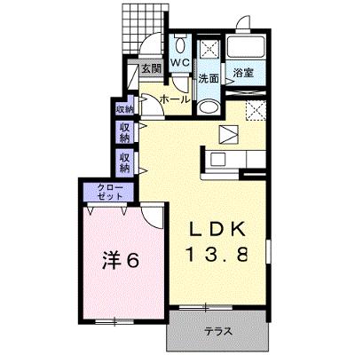アルバーダⅢ 101【管理NO：1-017474401-01010】 ★家具家電は申し込み後に搬入します 2026年08月下旬入居可能の外観画像