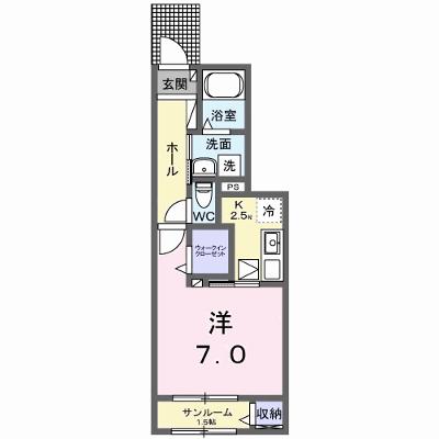ミルホイール　Ⅰ 102【管理NO：1-028119401-01020】 ★家具家電は申し込み後に搬入します 2026年11月上旬入居可能の外観画像