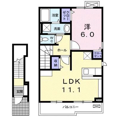 カーサ　ボラールＡ 202【管理NO：1-016848301-02020】 ★家具家電は申し込み後に搬入します 2026年08月下旬入居可能の外観画像