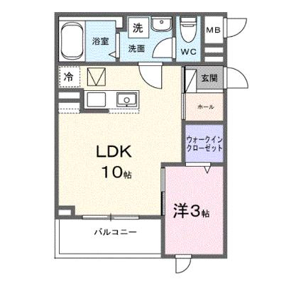 ヒカルサ熊谷ウエスト 301【管理NO：1-028672101-03010】 ★家具家電は申し込み後に搬入します★ ★2027年01月下旬入居可能★の外観画像