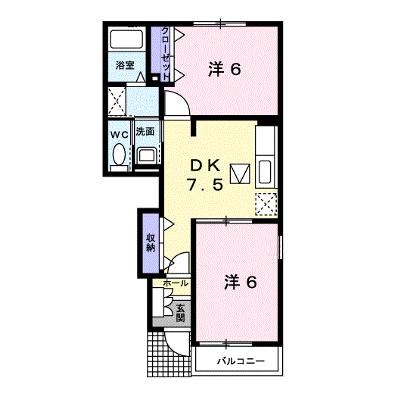 アフェットＡ 104【管理NO：1-012945401-01040】 ★家具家電は申し込み後に搬入します 2026年08月下旬入居可能の外観画像