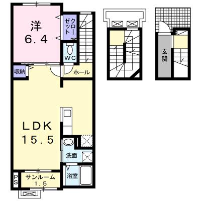 ダイヤモンドムーン 304【管理NO：1-023433301-03040】 ★家具家電は申し込み後に搬入します 2026年09月中旬入居可能の外観画像