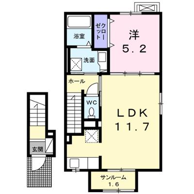 リジェール・Ｋ 205【管理NO：1-023156401-02050】 ★家具家電は申し込み後に搬入します★の外観画像