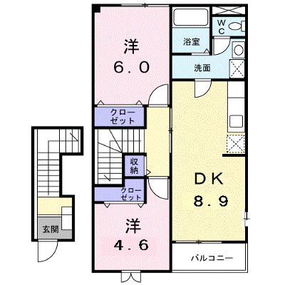 グランツⅡ 204【管理NO：1-011982002-02040】 ★家具家電は申し込み後に搬入します 2026年09月中旬入居可能の外観画像