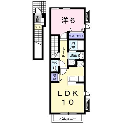 シュティル・ブリーゼⅡ 201【管理NO：1-014352502-02010】 ★家具家電は申し込み後に搬入します 2026年08月下旬入居可能の外観画像