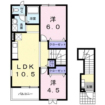 ラ・エスティーム 201【管理NO：1-012275001-02010】 ★家具家電は申し込み後に搬入します★の外観画像