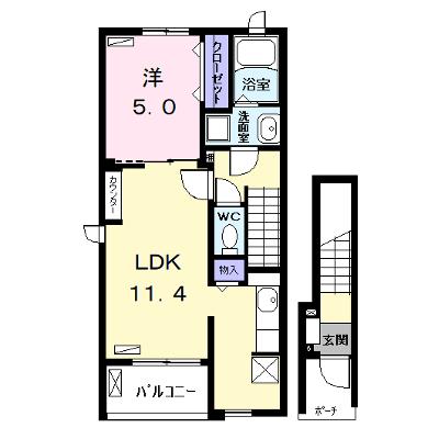グランツコートＫＫ　Ⅱ 201【管理NO：1-024564502-02010】 ★家具家電は申し込み後に搬入します 2026年07月下旬入居可能の外観画像