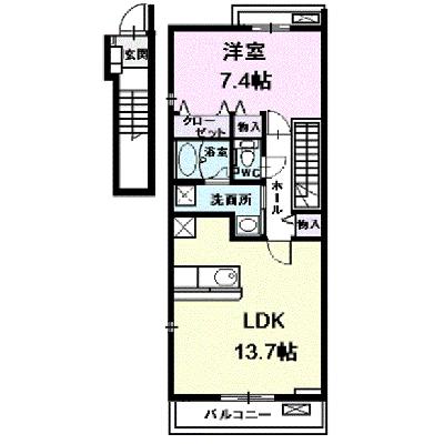 Ｂｌｕｅ　Ｒｏｓｅ 203【管理NO：1-017279301-02030】 ★家具家電は申し込み後に搬入します★ ★2026年08月下旬入居可能★の外観画像