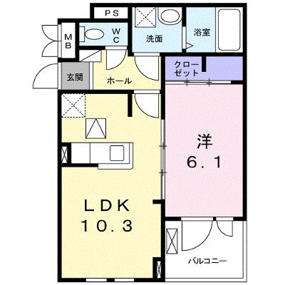 サン・ジェルメ 103【管理NO：1-023995101-01030】 ★家具家電は申し込み後に搬入します★ ★2026年09月中旬入居可能★の外観画像
