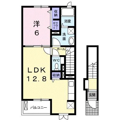 アンディーＫ．Ｋ 201【管理NO：1-021718301-02010】 ★家具家電は申し込み後に搬入します★ ★2026年10月上旬入居可能★の外観画像